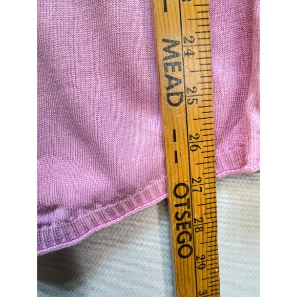 Duffield Lane Womens Knitted Pullover Sweater Size S Pink Bicycle Lightweight - Picture 5 of 9